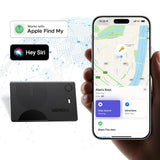 Dispozitiv anti-pierdere UGREEN Smart Finder Slim CM921 (75121), GPS Tracker pentru iOS, Apple Find My, Bluetooth, Wireless Charging, 80mAh, negru