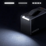 UGREEN portabil Tire Inflator ET723 (35976), Air Compressor, LED Display, Preset Pressure, Auto Shutoff, 4500mAh, Gri