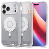 Husa pentru iPhone 17 Pro Max, Spigen Ultra Hybrid Classic MagSafe (ACS10291), argintiu