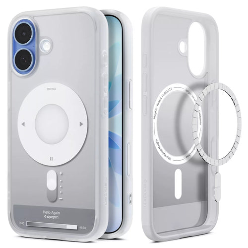 Husa pentru iPhone 17, Spigen Ultra Hybrid Classic MagSafe (ACS10389), argintiu