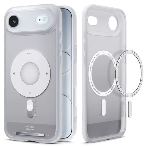 Husa pentru iPhone 17 Air, Spigen Ultra Hybrid Classic MagSafe (ACS10322), alb