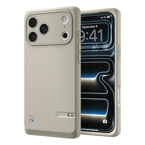 Husa pentru iPhone 17 Pro Max, Spigen Classic LS MagFit (ACS10478), bej