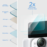 Spigen (2 pack) Glas.tR Slim, Back Screen (AGL11171), Insta360 Go Ultra, Clear
