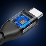 Cablu Spigen de date Essential EB10010CCA (ACA11103), Incarcare rapida, Type-C to Type-C, Nylon Cable, 100W, 480Mbps, 1m, negru