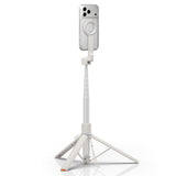 Selfie stick Spigen S582W (AMP11373), MagSafe Compatible, cu Tripod, Stable, Bluetooth, alb