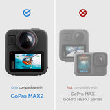 Spigen (2 pack) Glas.tR Slim, Back Screen (AGL11230), GoPro MAX 2, Clear