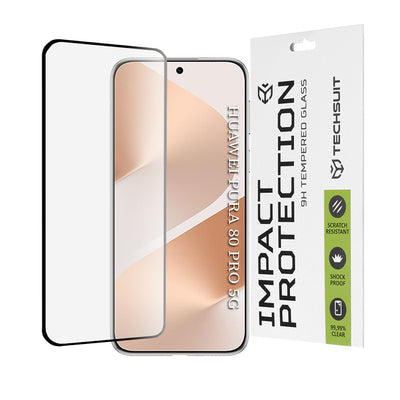 Folie de protectie pentru Huawei Pura 80 Pro, Techsuit 111D Full Cover / Full Glue Glass / 3D Curved Screen