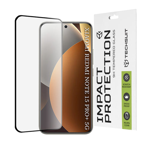 Folie de protectie pentru Xiaomi Redmi Note 15 Pro+ 5G, Techsuit 111D Full Cover / Full Glue Glass / 3D Curved Screen