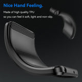 Husa pentru Motorola Moto G77, Techsuit Carbon Silicone, negru