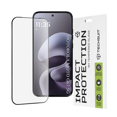 Folie de protectie pentru Motorola Moto G77, Techsuit 111D Full Cover / Full Glue Glass