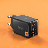 Incarcator retea Spigen Essential EE473EU (ACH09465), USB, 2x Type-C, Incarcare rapida, Quantum Boost, 47W, negru