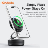 Suport auto Mcdodo cu Incarcare Wireless (CH-8610), pentru Bord, Sigur Prindere, 360A° Vacuum Suction Magnetic, 15W, negru