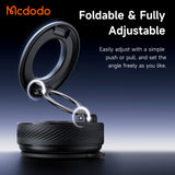 Suport auto Mcdodo cu Incarcare Wireless (CH-8610), pentru Bord, Sigur Prindere, 360A° Vacuum Suction Magnetic, 15W, negru