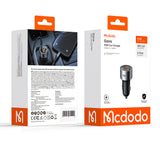 Incarcator auto Mcdodo Gana Series (CC-3110), 2x Type-C, USB, 90W, Aliaj aluminiu, 12-24V, negru