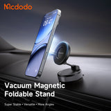 Suport auto Mcdodo Magnetic (CM-8540), pentru Bord, cu Vacuum Suction, Pliabil Design, negru