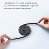 Cablu Mcdodo de date Self-Winding Series (CA-1200), USB to Type-C, Ultra-Thin Magnetic, 6A, 1m, negru