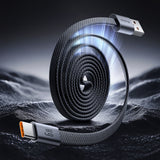 Cablu Mcdodo de date Self-Winding Series (CA-1200), USB to Type-C, Ultra-Thin Magnetic, 6A, 1m, negru