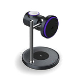 Incarcator wireless Lisen W120 3-in-1 (YL0325090022), Integrat Fan, Sleep Mode, Incarcare rapida, 25W Max, Qi2.2, negru