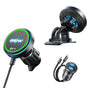 Suport auto cu incarcare wireless Lisen cu Incarcator wireless W116 (YL0225060018), pentru Air vent / Bord, cu Cooling Fan, 25W, Qi2.2, negru