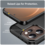 Husa pentru OPPO Reno15 Pro Max, Techsuit Carbon Silicone, negru