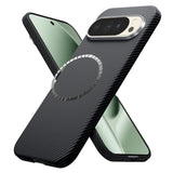 Husa pentru Google Pixel 10 Pro XL, Techsuit Aramid Fiber MagSafe, negru