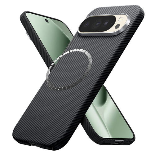 Husa pentru Google Pixel 10 Pro XL, Techsuit Aramid Fiber MagSafe, negru