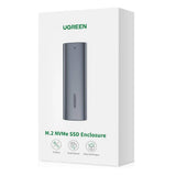 UGREEN Hard Drive Enclosure CM400 (10902), M.2 NVMe SSD, PCIe, M-Key, Type-C, 10Gbps, 2TB, Gri