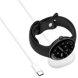 Incarcator wireless Techsuit SmartWatch Wireless Cablu de incarcare (Thpx), pentru Google Pixel Watch 4 41mm / 45mm, alb