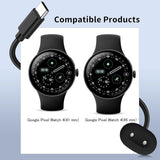 Incarcator wireless Techsuit SmartWatch Wireless Cablu de incarcare (Thpx), pentru Google Pixel Watch 4 41mm / 45mm, alb