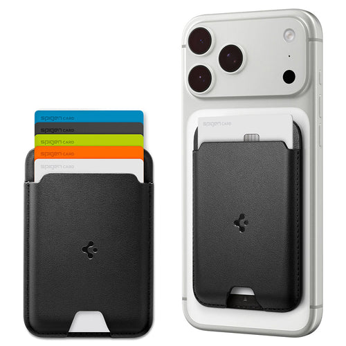 Portofel Spigen Valentinus Wallet MagFit (AFA11337), negru
