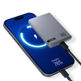 Baterie Externa 3mk Pocket, Type-C, 5000mAh, 2.4A Max, 12W, ABS, Eco-Leather, Negru