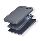 Baterie Externa 3mk Pocket, Type-C, 5000mAh, 2.4A Max, 12W, ABS, Eco-Leather, Negru