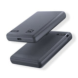 Baterie Externa 3mk Pocket, Type-C, 5000mAh, 2.4A Max, 12W, ABS, Eco-Leather, Negru