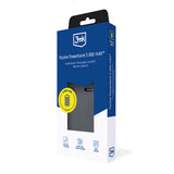 Baterie Externa 3mk Pocket, Type-C, 5000mAh, 2.4A Max, 12W, ABS, Eco-Leather, Negru