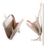 Guess Universal Strap 4G Metal Logo (GUUCNKP4DGMP), cu Small Purse pentru Accesories, reglabil, Eco Leather, Roz