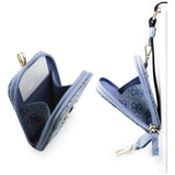 Guess Universal Strap 4G Metal Logo (GUUCNKP4DGMB), cu Small Purse pentru Accesories, reglabil, Eco Leather, Albastru