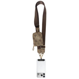 Guess Universal Strap 4G Metal Logo (GUUCNKP4DGMW), cu Small Purse pentru Accesories, reglabil, Eco Leather, Maro