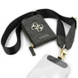 Guess Universal Strap 4G Metal Logo (GUUCNKP4DGMK), cu Small Purse pentru Accesories, reglabil, Eco Leather, Negru