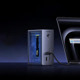 Hub USB UGREEN 10in1 Docking station CM923 (55735), 3x Type-C, 3x USB, SD/TF, RJ45, M.2 NVMe, HDMI, PD100W, 4K@60Hz, 10Gbps, gri