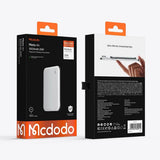 Baterie externa Mcdodo Magnetic Meta Air (MC-2931), MagSafe Incarcare Wireless, Type-C, Ultra-Subtire, 20W, 5000mAh, negru