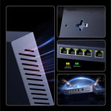 Adaptor UGREEN Ethernet Switch (35048EU), 5x 2.5Gbps RJ45, 1x 10Gbps Spf+, Plug & Play, Vlan, LED Indicator, Gri