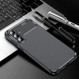 Husa pentru Samsung Galaxy A57 5G, Techsuit CarbonFiber, negru
