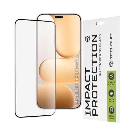 Folie de protectie pentru Honor 600 Lite, Techsuit 111D Full Cover / Full Glue Glass