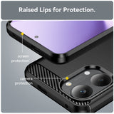 Husa pentru Xiaomi POCO X8 Pro Max, Techsuit Carbon Silicone, albastru