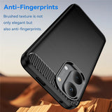 Husa pentru Xiaomi POCO X8 Pro Max, Techsuit Carbon Silicone, albastru