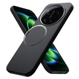 Husa pentru Xiaomi 17 Ultra, Techsuit Aramid Fiber MagSafe, negru
