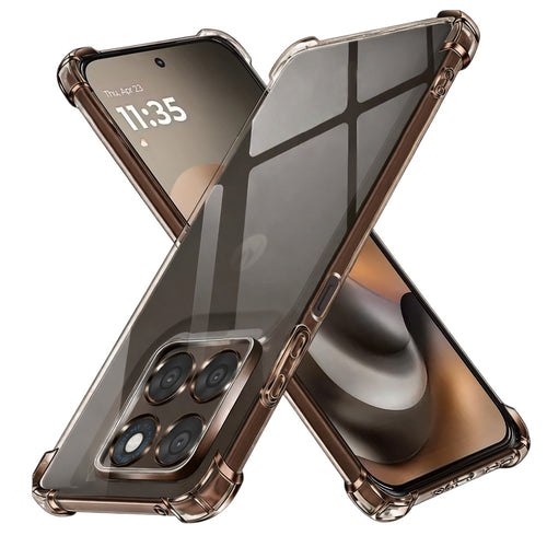 Husa pentru Motorola Moto G77, Techsuit Shockproof Clear Silicone, transparenta