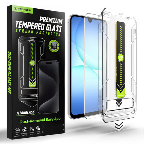 Folie de protectie pentru Samsung Galaxy A16 4G, Techsuit [Fingerprint Unlock Compatible] TitanGlass CrystalHD