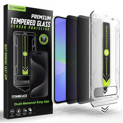 Folie de protectie pentru Samsung Galaxy A36 5G, Techsuit [Fingerprint Unlock Compatible] TitanGlass CrystalHD (2 pack)