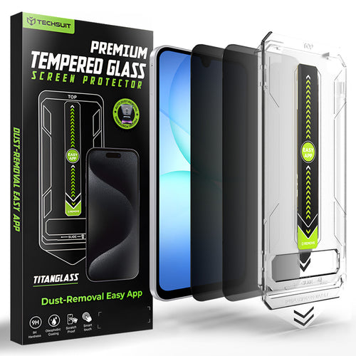 Folie de protectie pentru Samsung Galaxy A16 4G, Techsuit [Fingerprint Unlock Compatible] TitanGlass CrystalHD (2 pack)